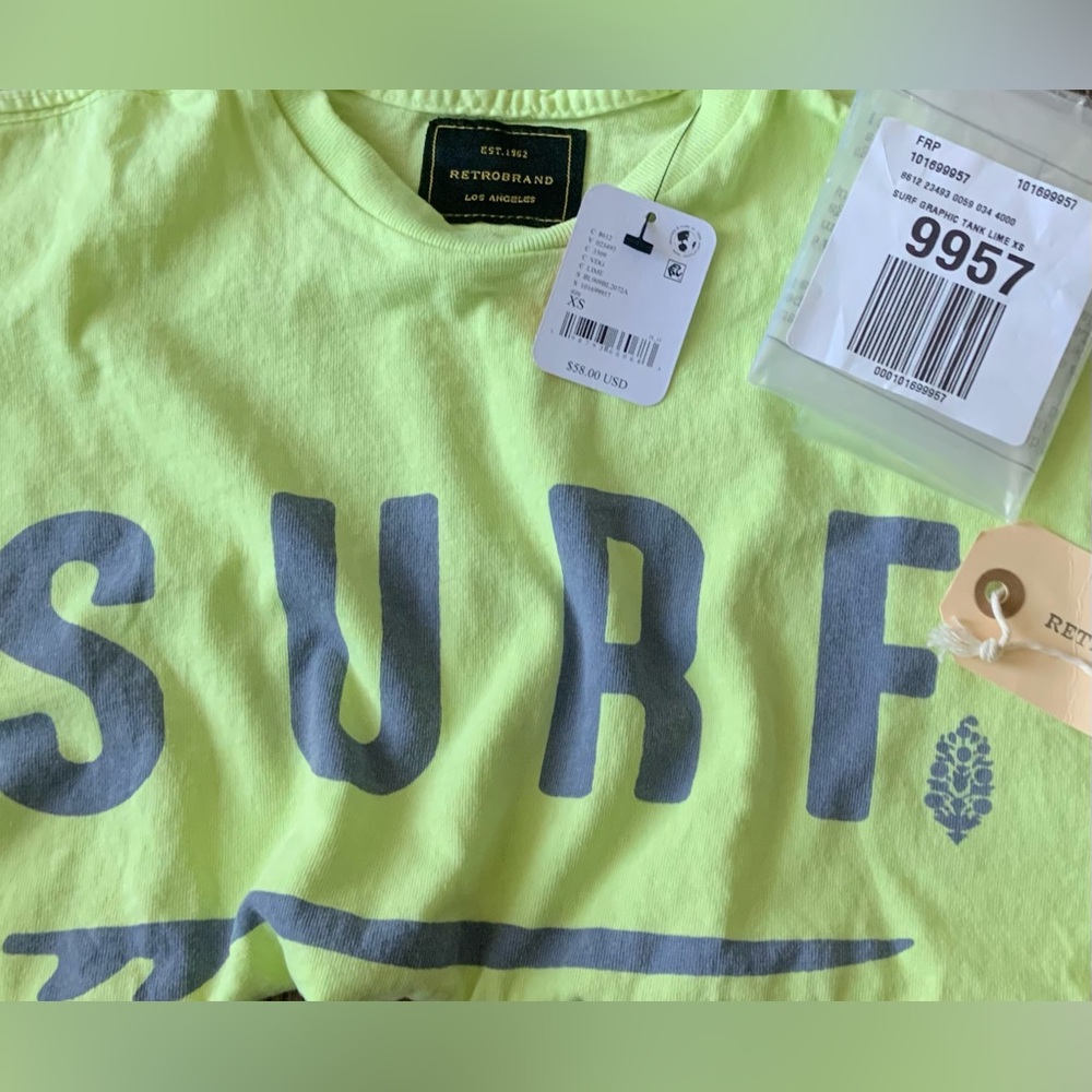 Free People Movement ~ SURF ~ Graphic Tank ~     **NWT**  Size ~ XS - Picture 7 of 12